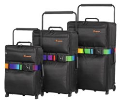 IT Luggage - World's Lightest Large 2 Wheel Suitcase - Black